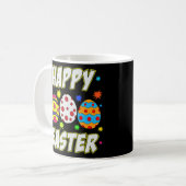 Coole Bunny Mommies Happy Oaster Rabbit Jump Eggs Kaffeetasse (Vorderseite Links)