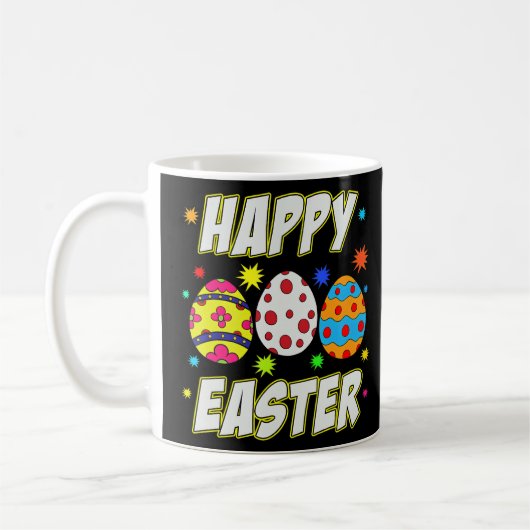 Coole Bunny Mommies Happy Oaster Rabbit Jump Eggs Kaffeetasse (Links)