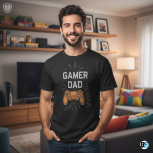 Coole bunte 'GAMER' VATER Vatertag T-Shirt