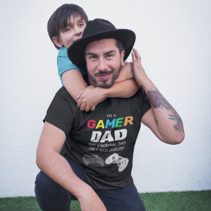 Coole bunte 'GAMER' VATER Vatertag T-Shirt