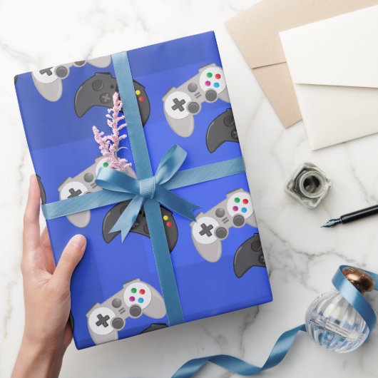 Coole bunte Gamer-Videospiel Geschenkpapier (Schenken)