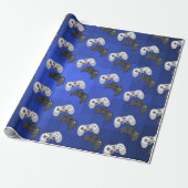 Coole bunte Gamer-Videospiel Geschenkpapier (Ungerollt)