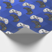 Coole bunte Gamer-Videospiel Geschenkpapier (Ecke)