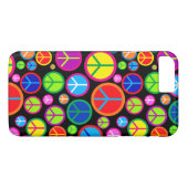 Coole bunte Groovy Friedenssymbole Case-Mate iPhone Hülle (Rückseite (Horizontal))