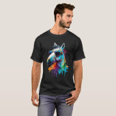 Coole Bunte Pferd Tier Pferd T-Shirt (Vorne ganz)