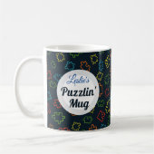 Coole, bunte Puzzleteile, Kaffeetasse (Links)