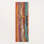 Coole bunte Teppich Boho Yogamatte (Rückseite)
