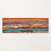 Coole bunte Teppich Boho Yogamatte (Vorderseite (Horizontal))