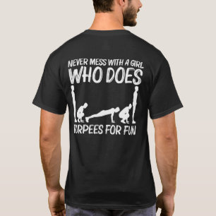 Coole Burpee für Mädchen Kinder Fitness Trainingsg T-Shirt