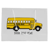 coole Busfahrer fügen Text Große Geschenktasche hi Geschenktüte (Rückseite)