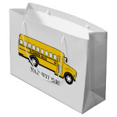 coole Busfahrer fügen Text Große Geschenktasche hi Geschenktüte (Rückseite Schrägansicht)