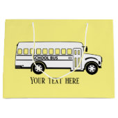 coole Busfahrer fügen Text hinzu Große Geschenktüte (Vorderseite)