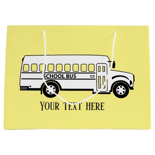coole Busfahrer fügen Text hinzu Große Geschenktüte (Vorderseite)