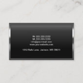 Coole Business Card für Sprachbus Visitenkarte (Rückseite)