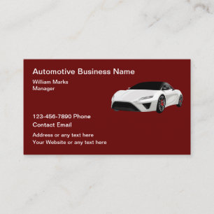 Coole Business Cards für das Thema Automotive Visitenkarte