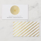 COOLE BUSINESS-KARTE Fett-Kassa-Goldfolie Sonnenbr Visitenkarte (Vorne/Hinten)