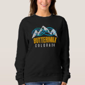 Coole Buttermilch Snowboard oder Ski Co Skyli Sweatshirt (Vorderseite)