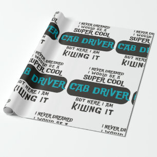 Coole Cab Driver Geschenkpapier