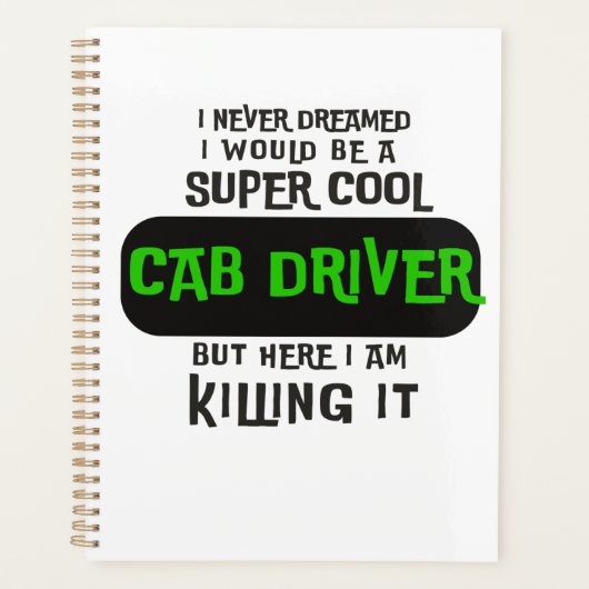 Coole Cab Driver Planer (Vorderseite)