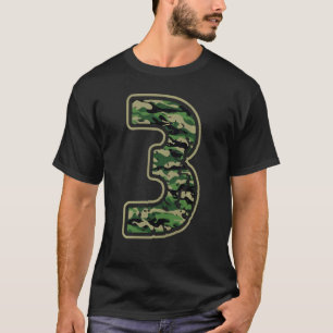 Coole Camouflage 3. Geburtstag Niedlich 3 Jahre al T-Shirt
