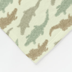 Coole Camouflage Alligatoren - nahtloses Muster. Fleecedecke