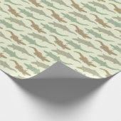 Coole Camouflage Alligatoren - nahtloses Muster. Geschenkpapier (Ecke)