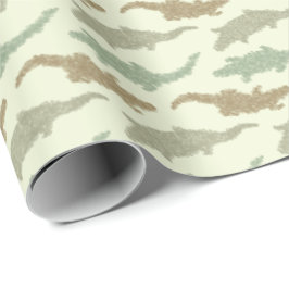 Coole Camouflage Alligatoren - nahtloses Muster. Geschenkpapier