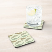 Coole Camouflage Alligatoren - nahtloses Muster. Getränkeuntersetzer (Rechte Seite)