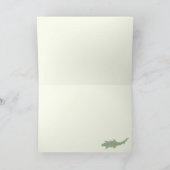 Coole Camouflage Alligatoren - nahtloses Muster. Karte (Innenseite)