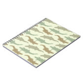 Coole Camouflage Alligatoren - nahtloses Muster. Notizblock (Linke Seite)