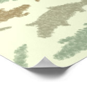 Coole Camouflage Alligatoren - nahtloses Muster. Poster (Ecke)