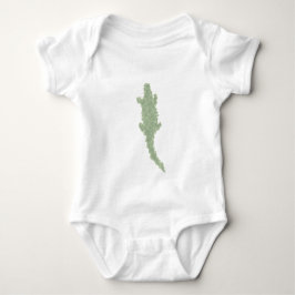Coole Camouflage Alligatoren - transparent. Baby Strampler
