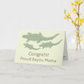 Coole Camouflage Alligatoren - transparent. Karte (Gelbe Blume)