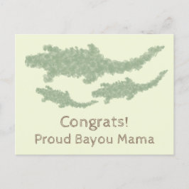 Coole Camouflage Alligatoren - transparent. Postkarte