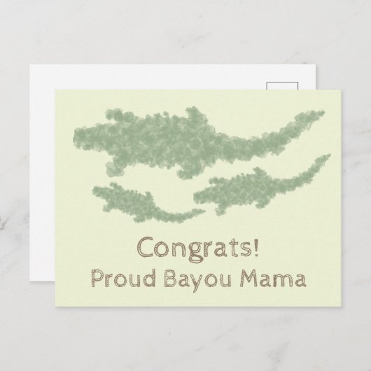 Coole Camouflage Alligatoren - transparent. Postkarte (Vorne/Hinten)