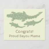 Coole Camouflage Alligatoren - transparent. Postkarte (Vorderseite)