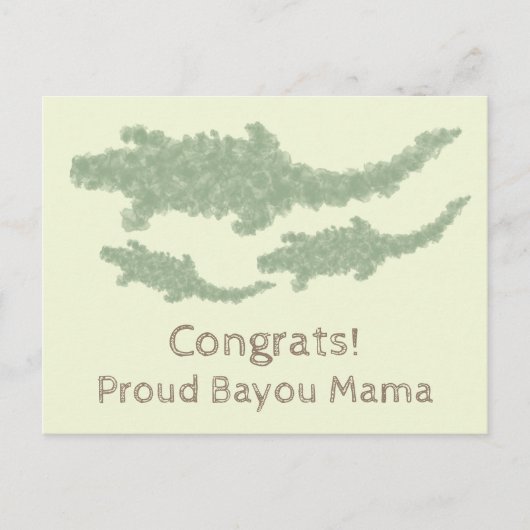 Coole Camouflage Alligatoren - transparent. Postkarte (Vorderseite)