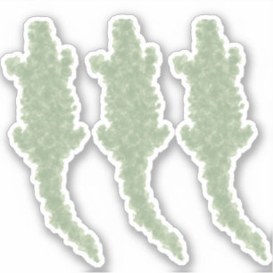 Coole Camouflage Alligatoren - transparenter, benu Aufkleber