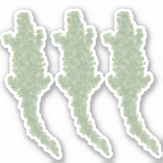 Coole Camouflage Alligatoren - transparenter, benu Aufkleber (Vorderseite)