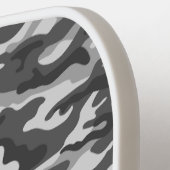 Coole Camouflage Graue schwarze Camouflage Drucken Pickleball Schläger (Linke Seite)
