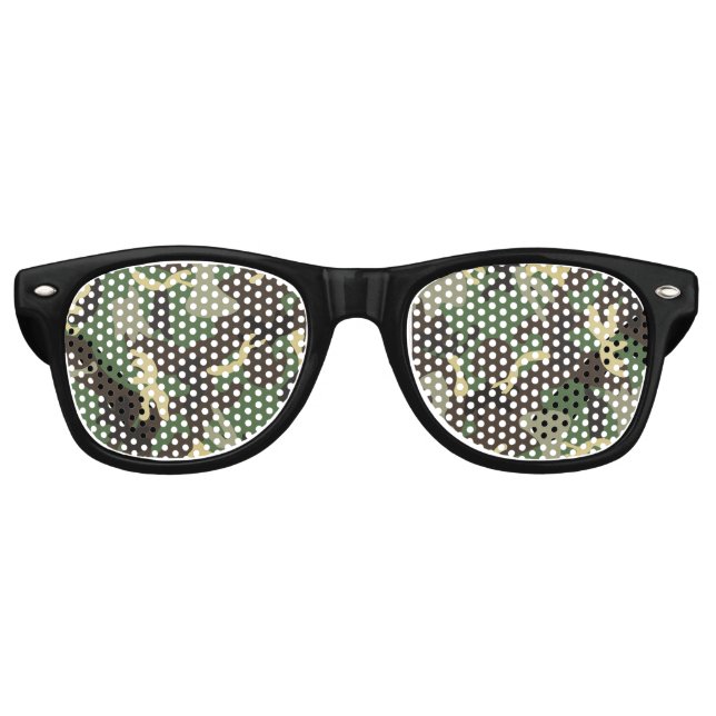 Coole Camouflage Partybrille (Vorderseite)