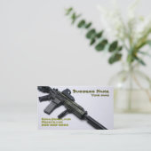 coole Camouflagefeuerwaffen-Geschäftskarte Visitenkarte (Stehend Vorderseite)