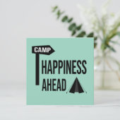 Coole Camping-Karte (Stehend Vorderseite)