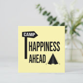Coole Camping-Karte (Stehend Vorderseite)