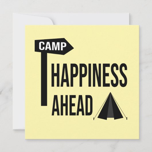 Coole Camping-Karte (Vorderseite)