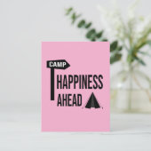 Coole Camping-Karte Postkarte (Stehend Vorderseite)