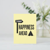 Coole Camping-Karte Postkarte (Stehend Vorderseite)