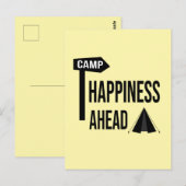Coole Camping-Karte Postkarte (Vorne/Hinten)
