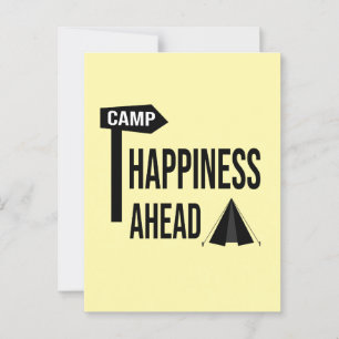 Coole Camping-Karte Postkarte