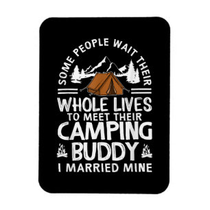 Coole Camping-Kumpel-Geschenke für Männer Frauen L Magnet
